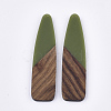 Resin & Walnut Wood Big Pendants X-RESI-S358-98A-2