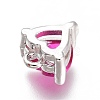 Brass Micro Pave Cubic Zirconia Charms ZIRC-H102-15A-P-2