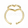 Brass Cuff Rings X-RJEW-N035-040-NF-3