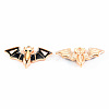 Light Gold Tone Alloy Enamel Pendants ENAM-T018-01-2