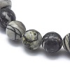 Natural Netstone Bead Stretch Bracelets BJEW-K212-C-021-2