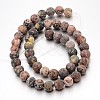 Frosted Round Natural Leopard Skin Jasper Bead Strands X-G-J338-07-8mm-2