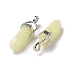 Bullet Pointed Synthetic Luminous Stone Pendants LUMI-PW0001-055-C-3