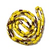 Electroplate Glass Beads Strands EGLA-D031-01-22-2