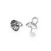 Non-Tarnish 304 Stainless Steel Cup Peg Bails Pendants STAS-S057-56-3