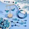 100Pcs 5 Colors Polymer Clay Pave Rhinestone Beads RB-OC0001-10A-5