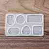 DIY Shield & Geometric Shape Pendant Silicone Molds LS-DIY-G067-06A-2