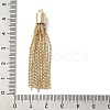 Brass Box Chains Tassels Pendant X-KK-K276-02G-3