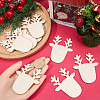 3 Sets Wooden Pendant Decorations WOOD-SC0001-86B-3