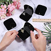 Flocking Earring Storage Boxes CON-WH0086-189-3