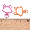 Spray Paint Alloy Swivel Clasps AL-CBA3ACE-01-3