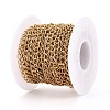 Handmade 304 Stainless Steel Twisted Chain/Curb Chain STAS-P204-02G-2