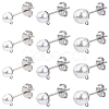 304 Stainless Steel Stud Earring Findings EJEW-SP0001-17L-7