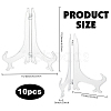 10Pcs Folding Plastic Decorative Plate Display Easels ODIS-GO0001-13-2