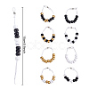8Pcs 8 Style Plastic Beaded Golf Score Counters AJEW-DR00002-2