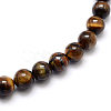 Round Natural Tiger Eye Gemstone Bead Strands G-J333-03-8mm-5