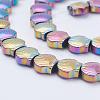 Electroplate Non-Magnetic Synthetic Hematite Beads Strands G-F510-15-3
