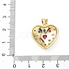 Valentine's Day Brass Micro Pave Colorful Cubic Zirconia Pendants KK-L273-01G-01-3