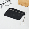 PU Leather Zipper Wallets ABAG-WH0048-34B-1