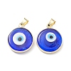 Handmade Evil Eye Lampwork Pendants LAMP-F031-02G-02-2