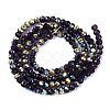 AB Color Plated Transparent Glass Rondelle Beads Strands EGLA-T029-2mm-10U-2