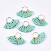 Polycotton(Polyester Cotton) Tassel Pendants Decorations FIND-S302-11C-1
