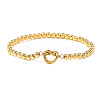 Heart 304 Stainless Steel Link Bracelets ZF9724-8-1