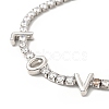 Cubic Zirconia Chain Bracelet BJEW-A132-25P-2