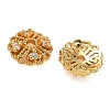 Brass Micro Pave Cubic Zirconia Bead Caps CU-CBA6E4E-07G-2