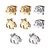 8Pcs 4 Styles 304 Stainless Steel Pendants STAS-TA0001-36-2