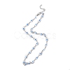 Evil Eye Plastic Link Chain Necklace NJEW-H169-03P-2