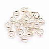 Brass Huggie Hoop Earring Findings X-KK-I649-08G-NF-1