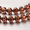 Electroplate Non-magnetic Synthetic Hematite Bead Strands G-F300-31A-3