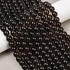 Natural Smoky Quartz Round Beads Strands G-E329-10mm-38D-1