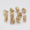 Ion Plating(IP) 304 Stainless Steel European Beads STAS-J022-023G-2