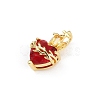 Brass Glass Pendants KK-R226-03G-02-2