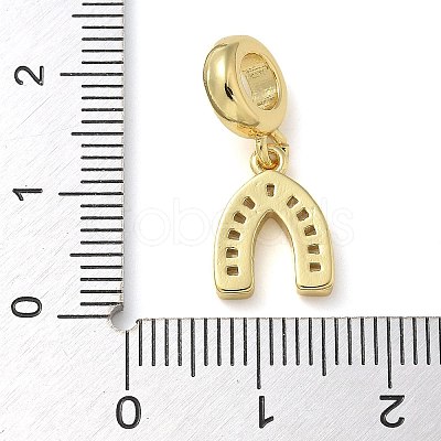 Rack Plating Brass Cubic Zirconia Pendants X-KK-K392-12G-1