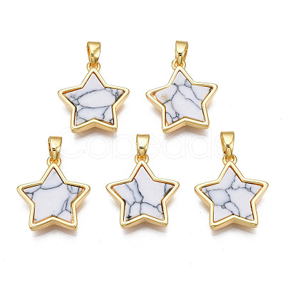 Real 18K Gold Plated Brass Pendants KK-N233-173A-01A-1