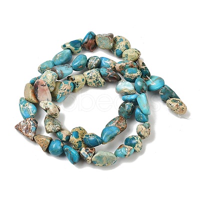 Dyed Natural Imperial Jasper Beads Strands G-A283-A01-01-1