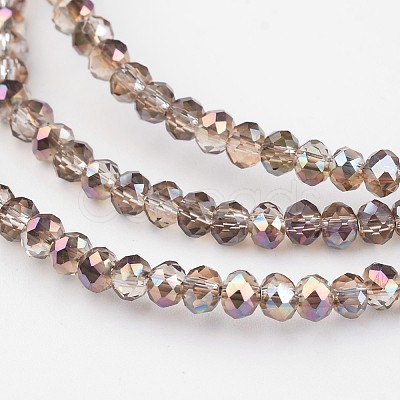 Electroplate Glass Beads Strands EGLA-P018-2mm-HR-B01-1