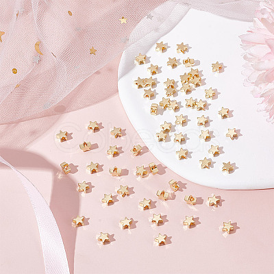 60Pcs Brass Beads KK-PH0012-49G-01-1