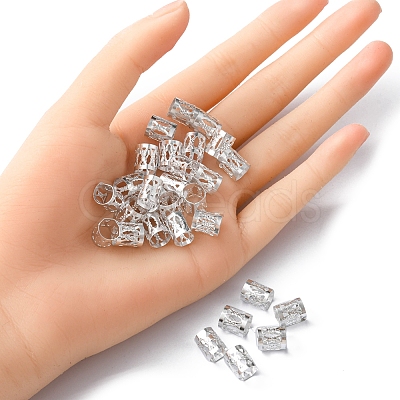 200Pcs Aluminum Dreadlocks Beads Hair Decoration ALUM-YW0001-04A-1