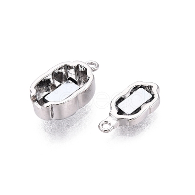 Brass Magnetic Clasps KK-Q074-02P-1
