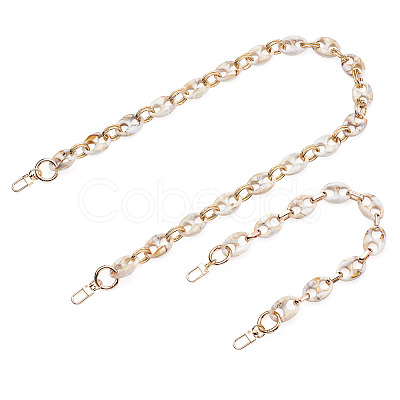 2Pcs 2 Style Resin Bag Handles DIY-GN0001-02A-1