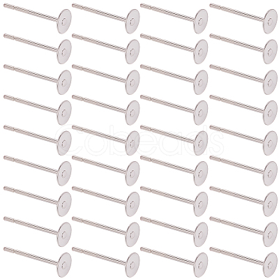 900Pcs 304 Stainless Steel Stud Earring Findings STAS-SC0010-28-1