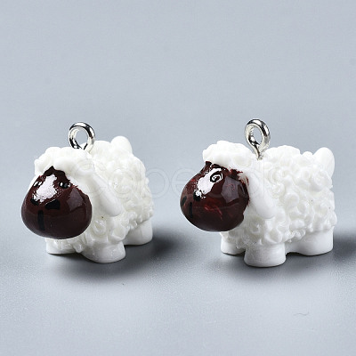 Opaque Resin Pendants RESI-S356-070-1