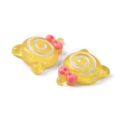 Opaque Resin Cabochons RESI-WH0035-03A-1