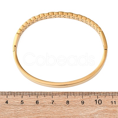 304 Stainless Steel Micro Pave Cubic Zirconia Hinged Bangles for Women BJEW-Z146-02G-1