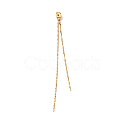 Brass Ball Chain Ear Nuts KK-G510-18G-1