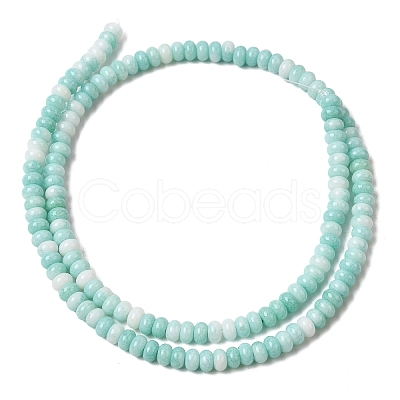 Cracked Opaque Glass Beads Strand GLAA-D306-A10-1